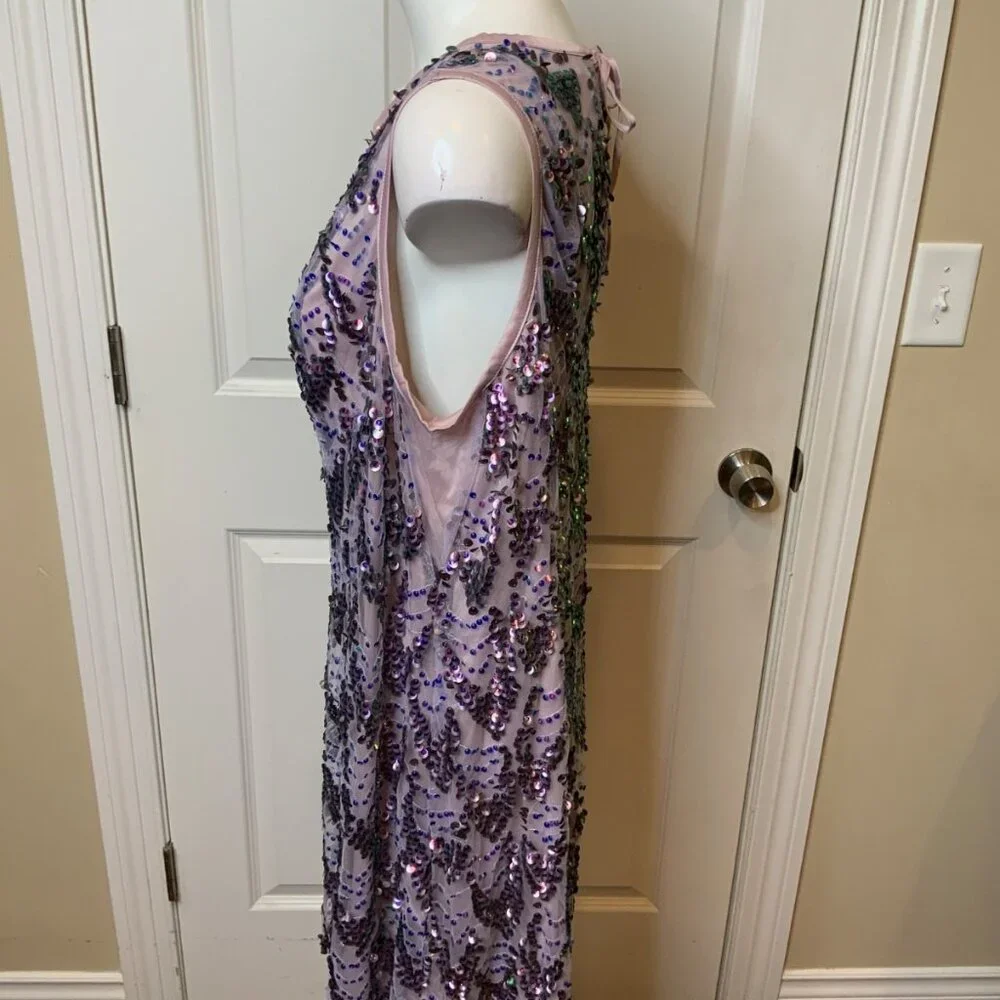 Torrid Orchid Purple Sequin Tulle Mini Dress, Size 00 | M/L